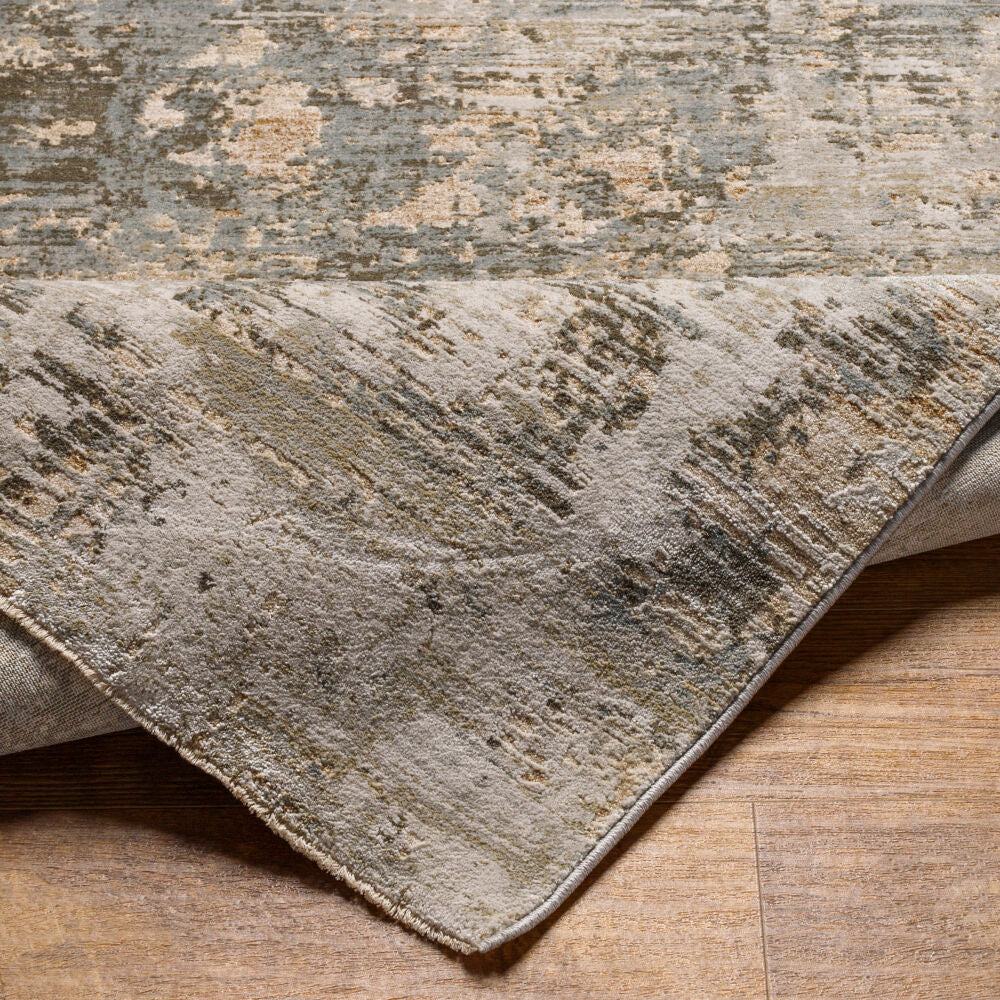 Brunswick Charcoal/White Machine Woven Rug BWK-2321 - fold