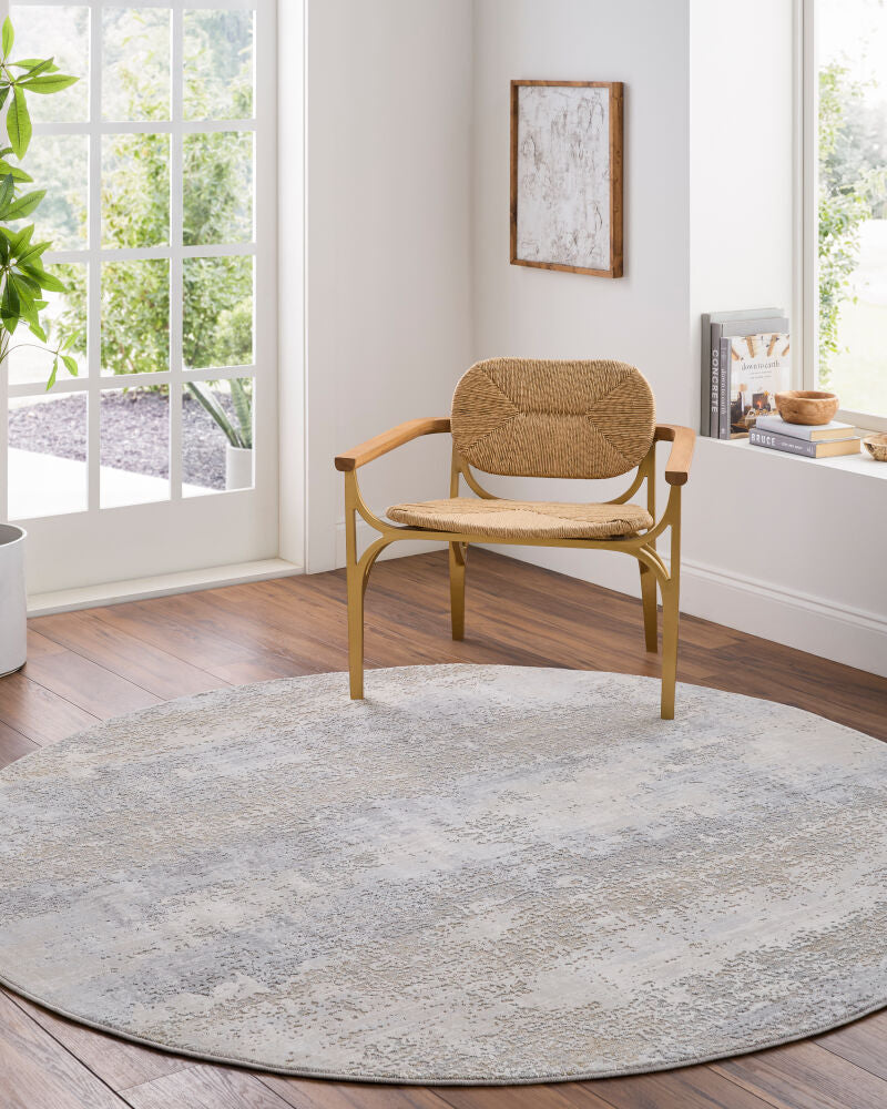 Brunswick Blue/Taupe Machine Woven Rug BWK-2326 - roomscene