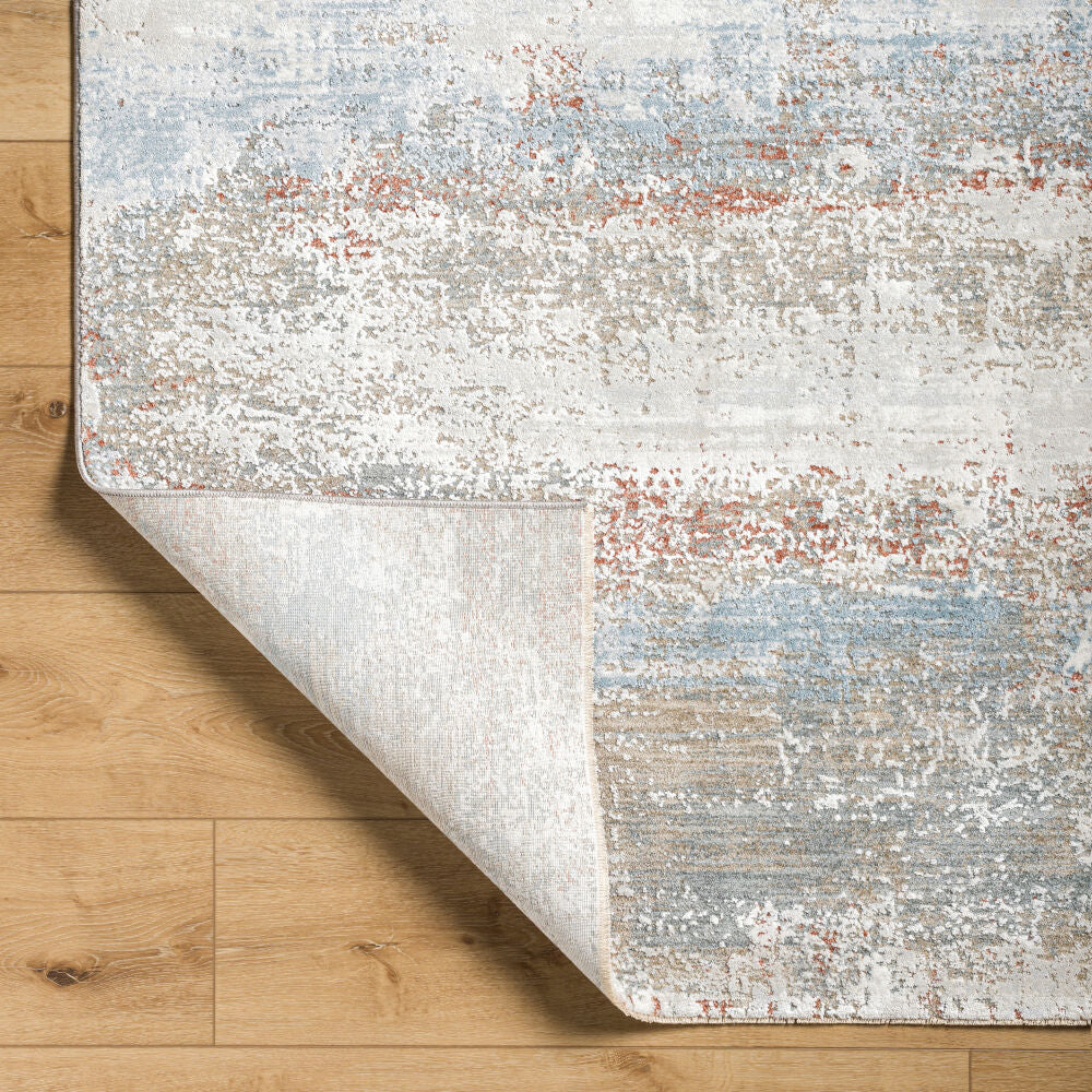 Brunswick Blue/Taupe Machine Woven Rug BWK-2327 - fold