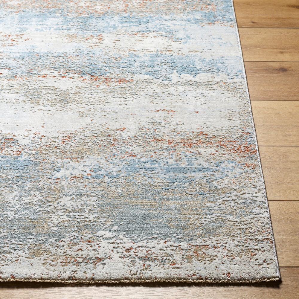 Brunswick Blue/Taupe Machine Woven Rug BWK-2327 - front