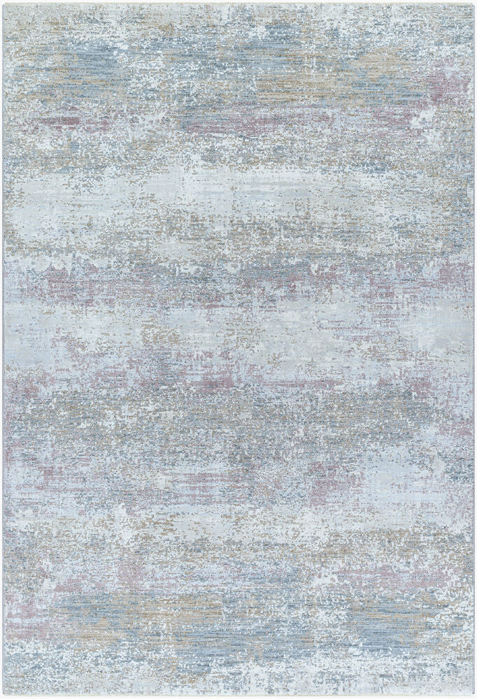 Brunswick Blue/Tan Machine Woven Rug - 2'7" x 10'