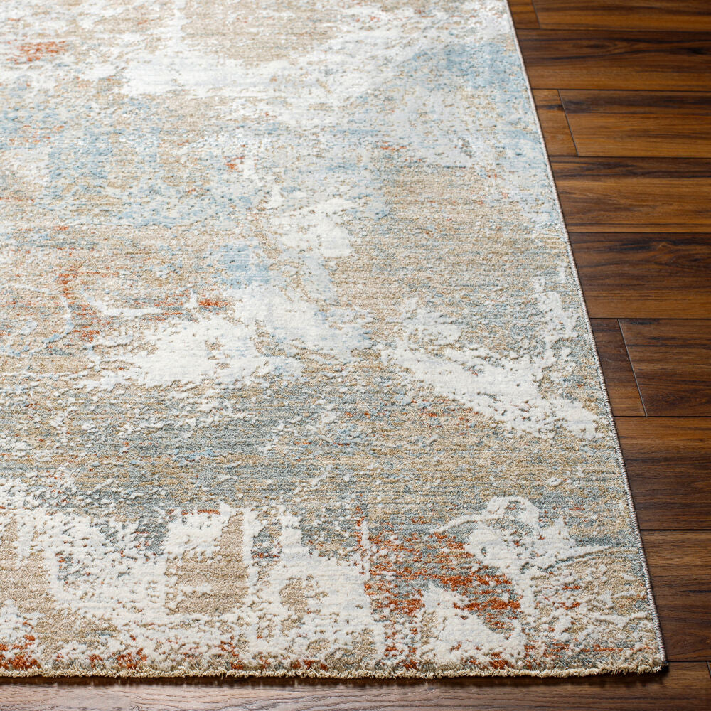 Brunswick Blue/Taupe Machine Woven Rug BWK-2335 - front
