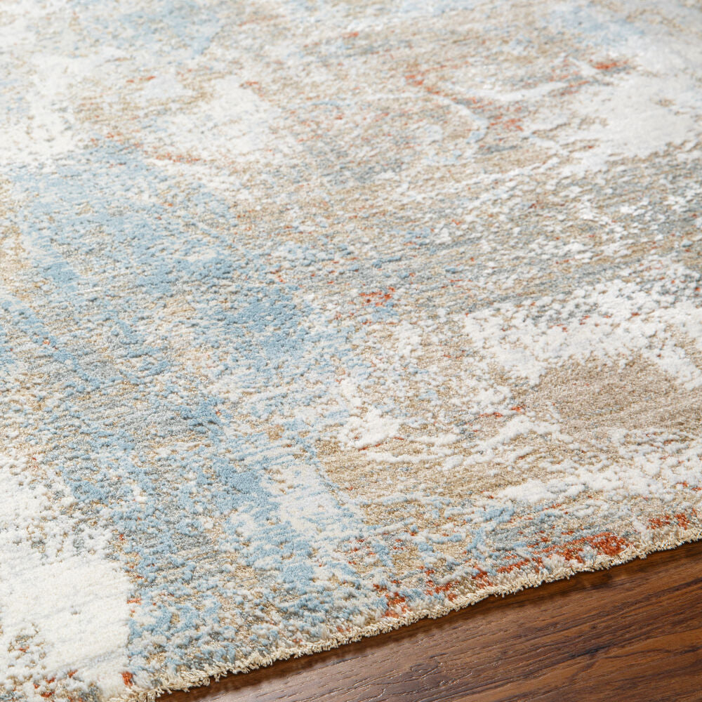Brunswick Blue/Taupe Machine Woven Rug BWK-2335 - texture