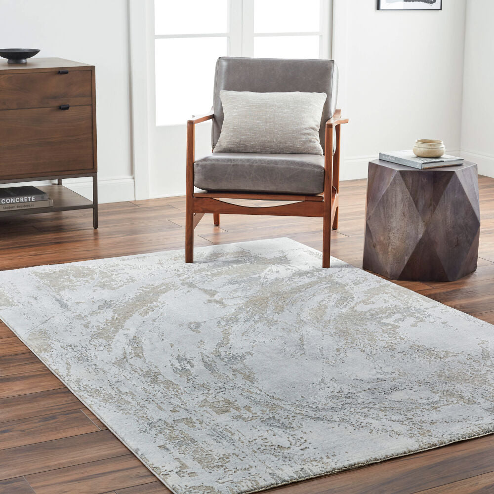 Brunswick Blue/Taupe Machine Woven Rug BWK-2336 - roomscene
