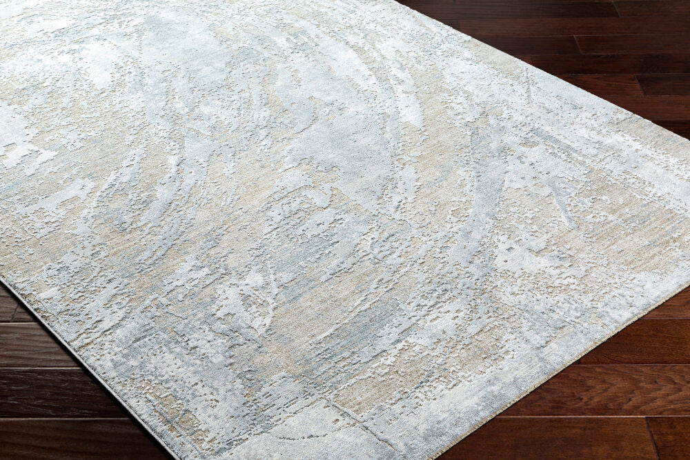 Brunswick Blue/Taupe Machine Woven Rug BWK-2336 - corner