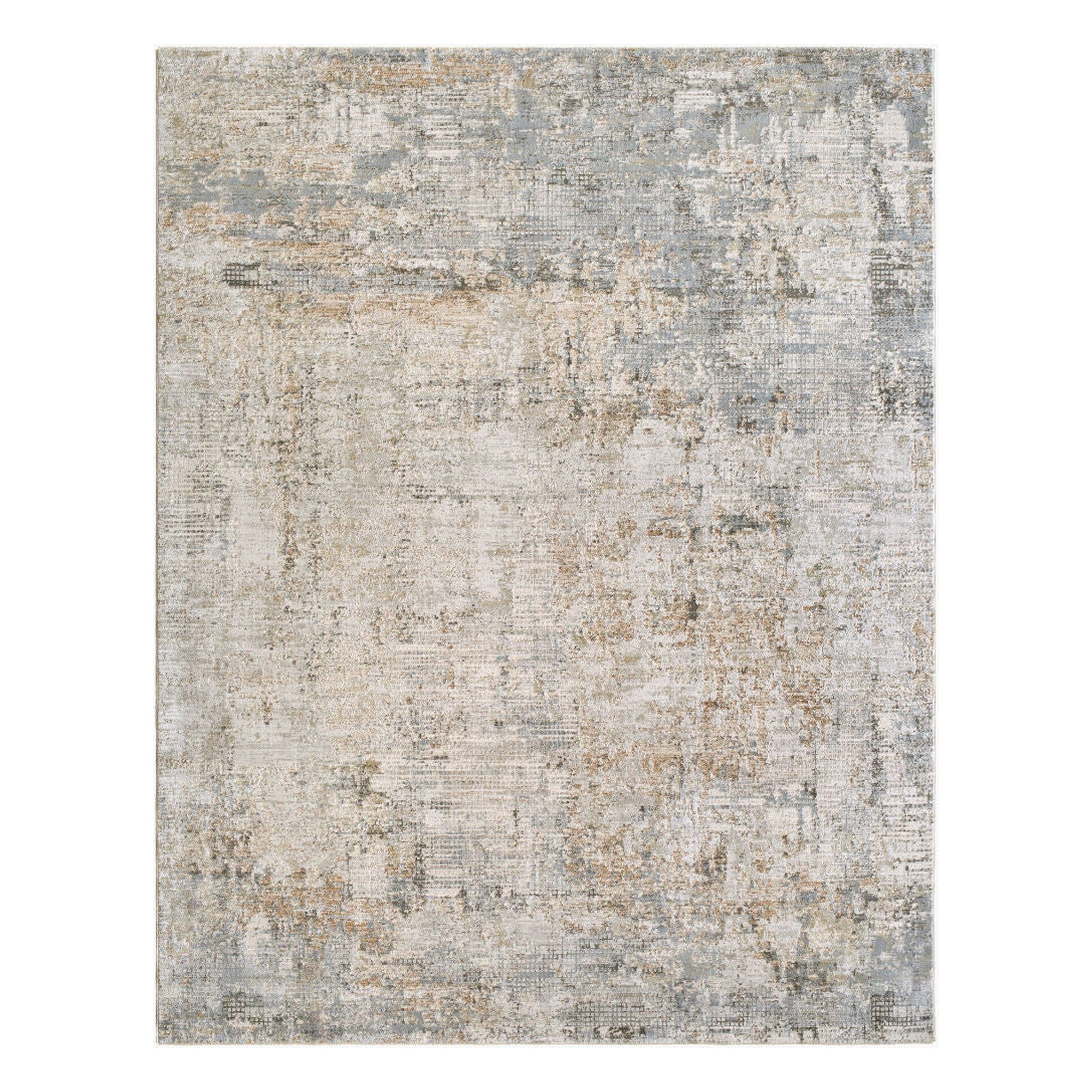 Brunswick Charcoal/Mustard Machine Woven Rug BWK-2338 - 2'7" x 10'