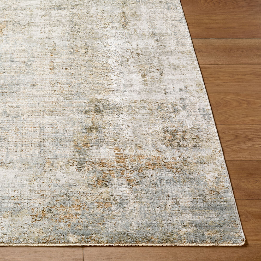 Brunswick Charcoal/Mustard Machine Woven Rug BWK-2338 - front