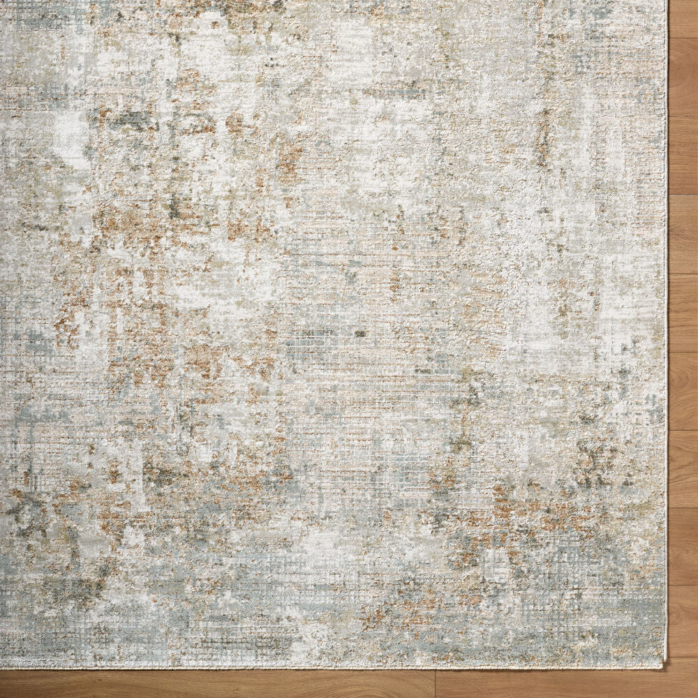 Brunswick Charcoal/Mustard Machine Woven Rug BWK-2338 - overhead