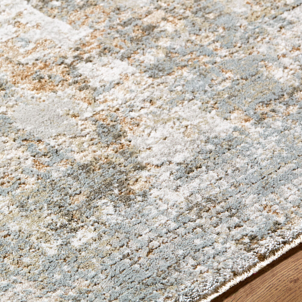 Brunswick Charcoal/Mustard Machine Woven Rug BWK-2338 - texture