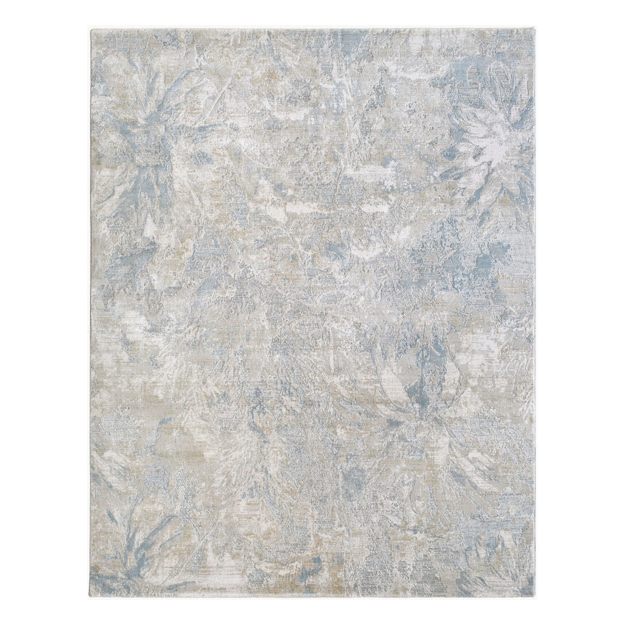 Brunswick Blue/Mustard Machine Woven Rug BWK-2341 - 2'7" x 10'