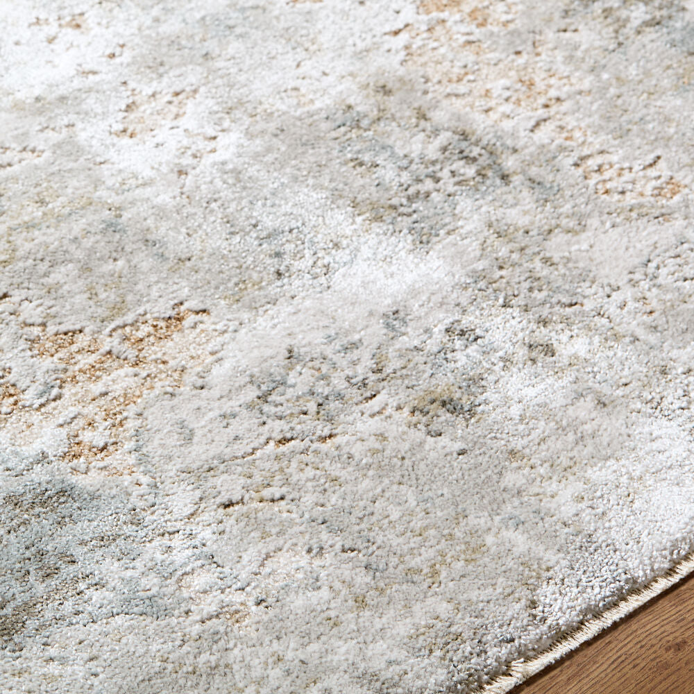 Brunswick Charcoal/Mustard Machine Woven Rug BWK-2342 - texture