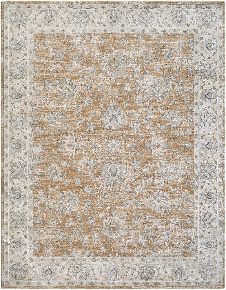 Brunswick Charcoal/Mustard Machine Woven Rug BWK-2343 - 2'7" x 10'