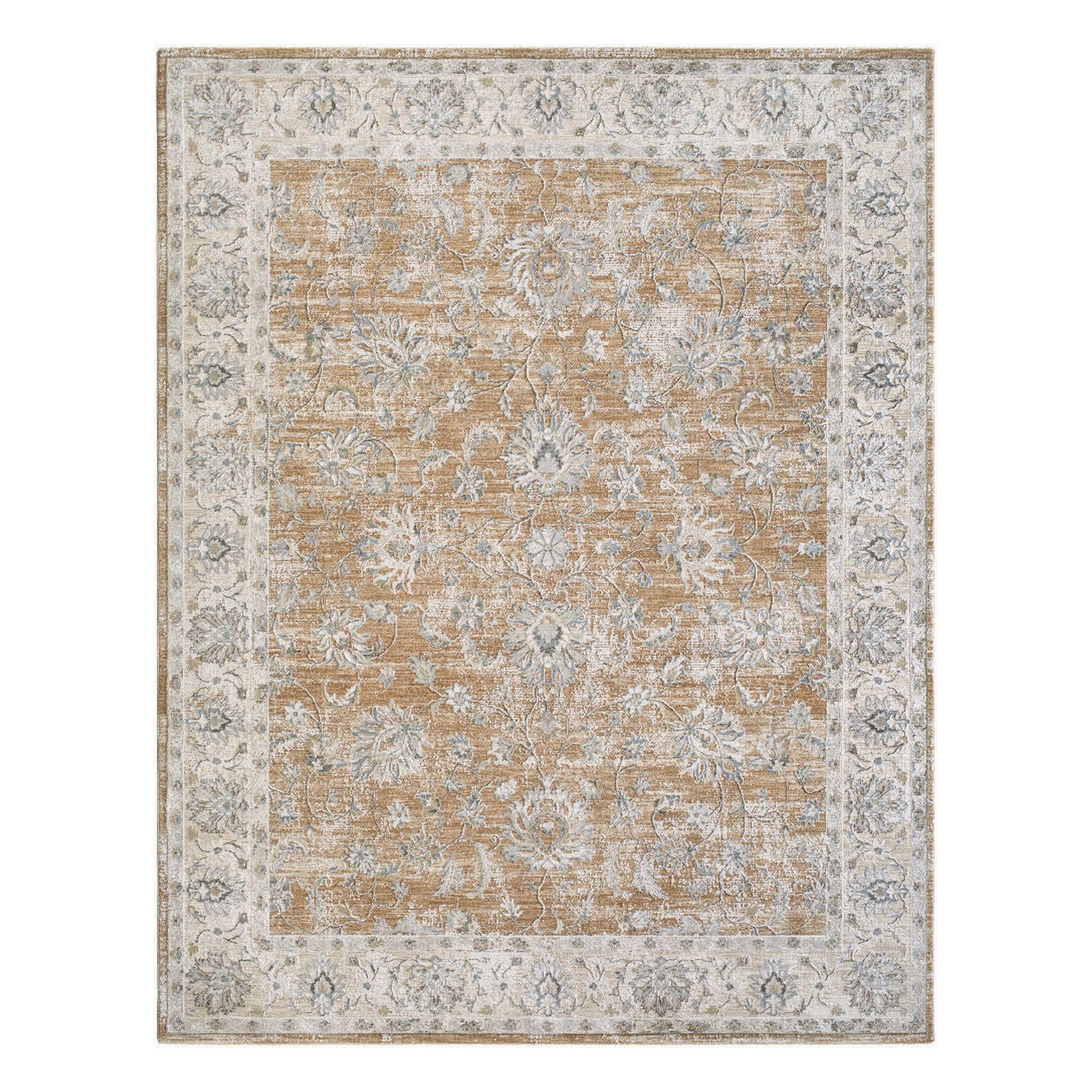 Brunswick Charcoal/Mustard Machine Woven Rug BWK-2343 - 2'7" x 10'
