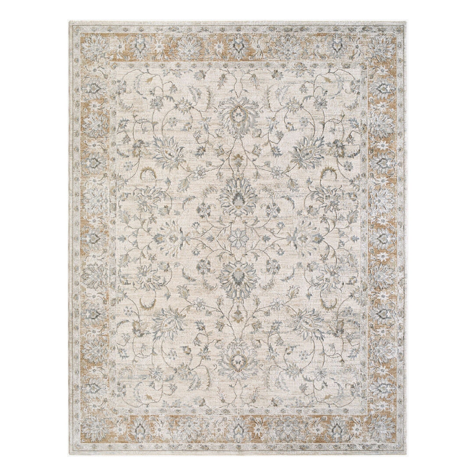 Brunswick Charcoal/Mustard Machine Woven Rug BWK-2344 - 2'7" x 10'
