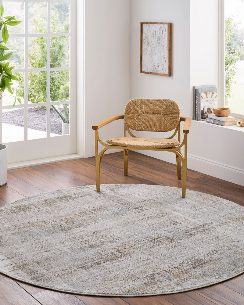 Brunswick Charcoal/Mustard Machine Woven Rug BWK-2348 - roomscene