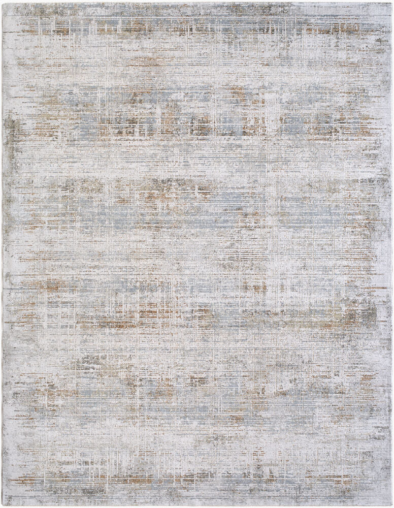 Brunswick Charcoal/Mustard Machine Woven Rug BWK-2348 - 2'7" x 10'