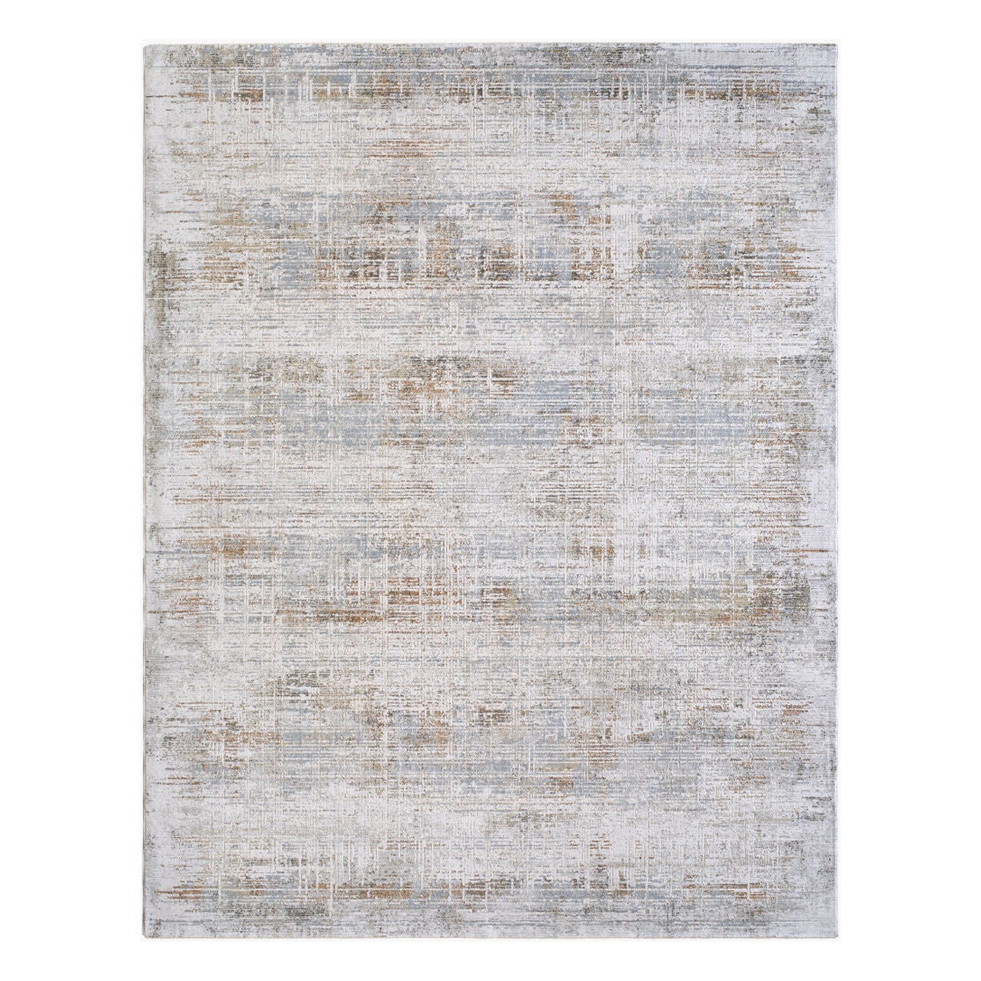 Brunswick Charcoal/Mustard Machine Woven Rug BWK-2348 - 2'7" x 10'