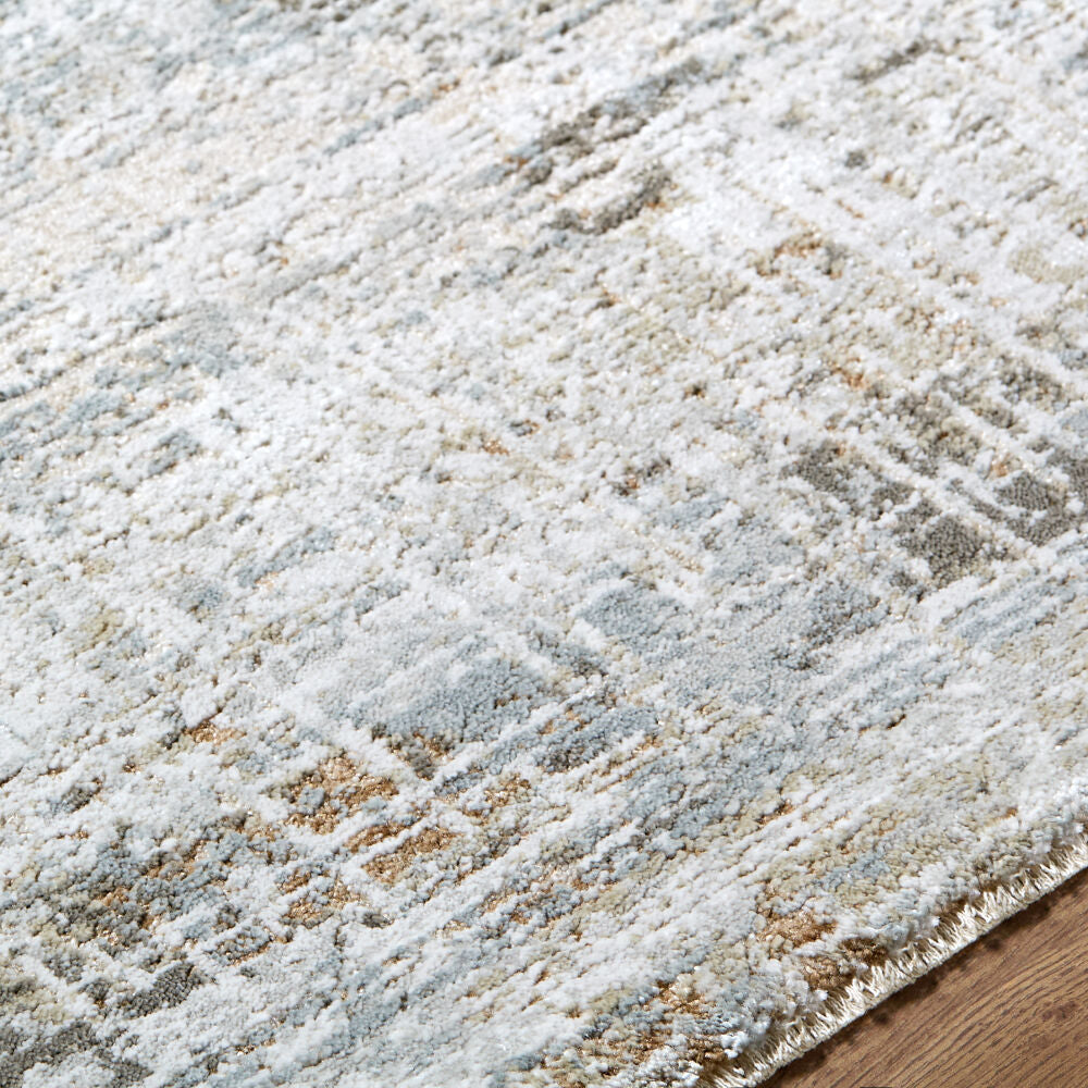 Brunswick Charcoal/Mustard Machine Woven Rug BWK-2348 - texture