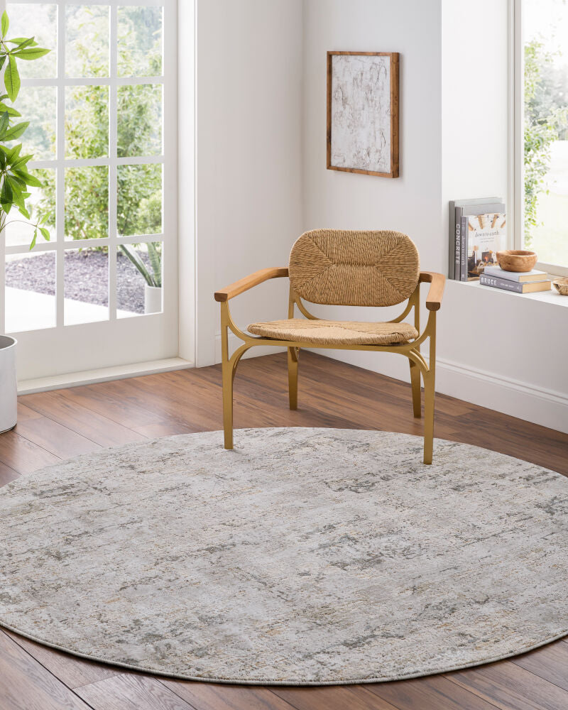 Brunswick Charcoal/Mustard Machine Woven Rug BWK-2350 - roomscene