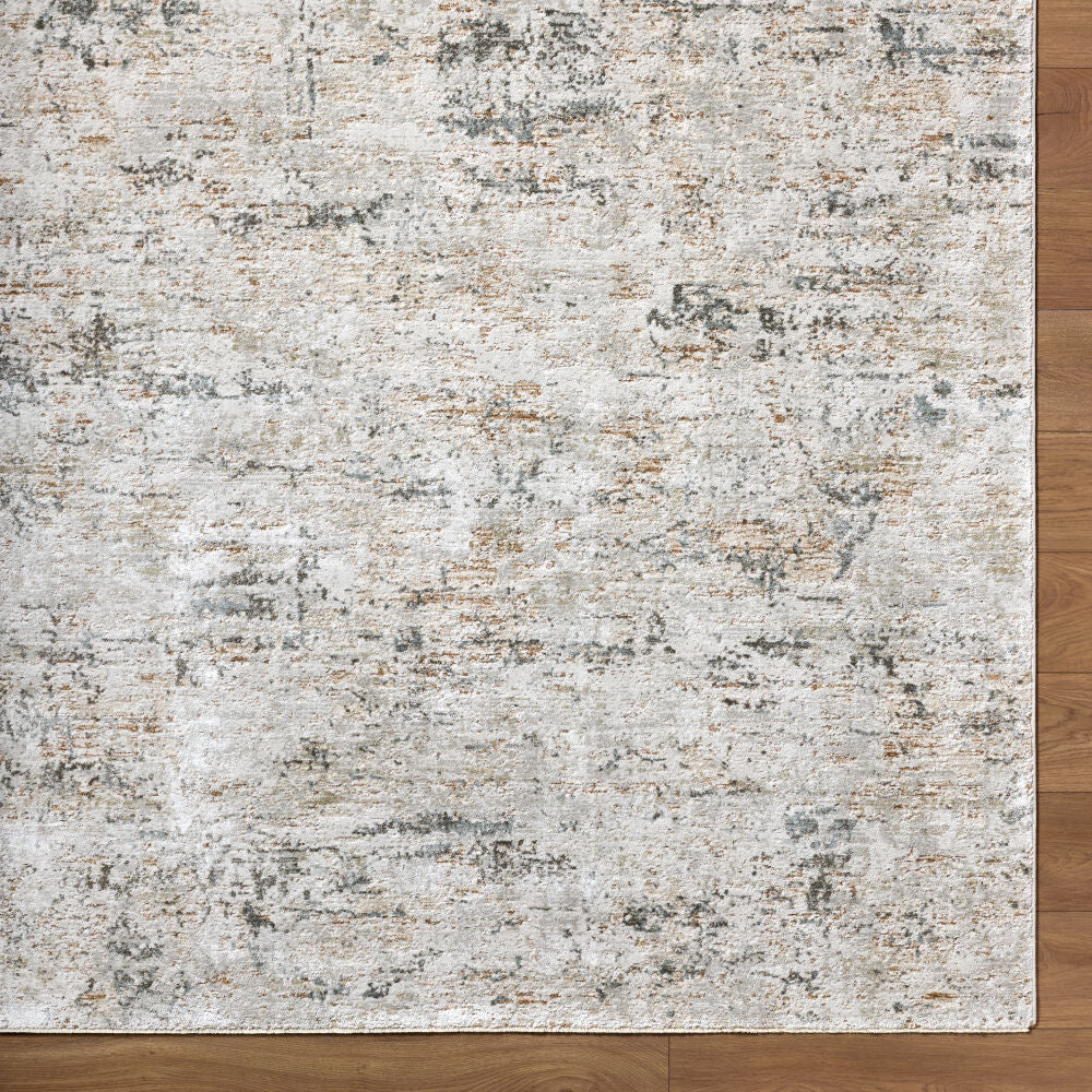 Brunswick Charcoal/Mustard Machine Woven Rug BWK-2350 - overhead