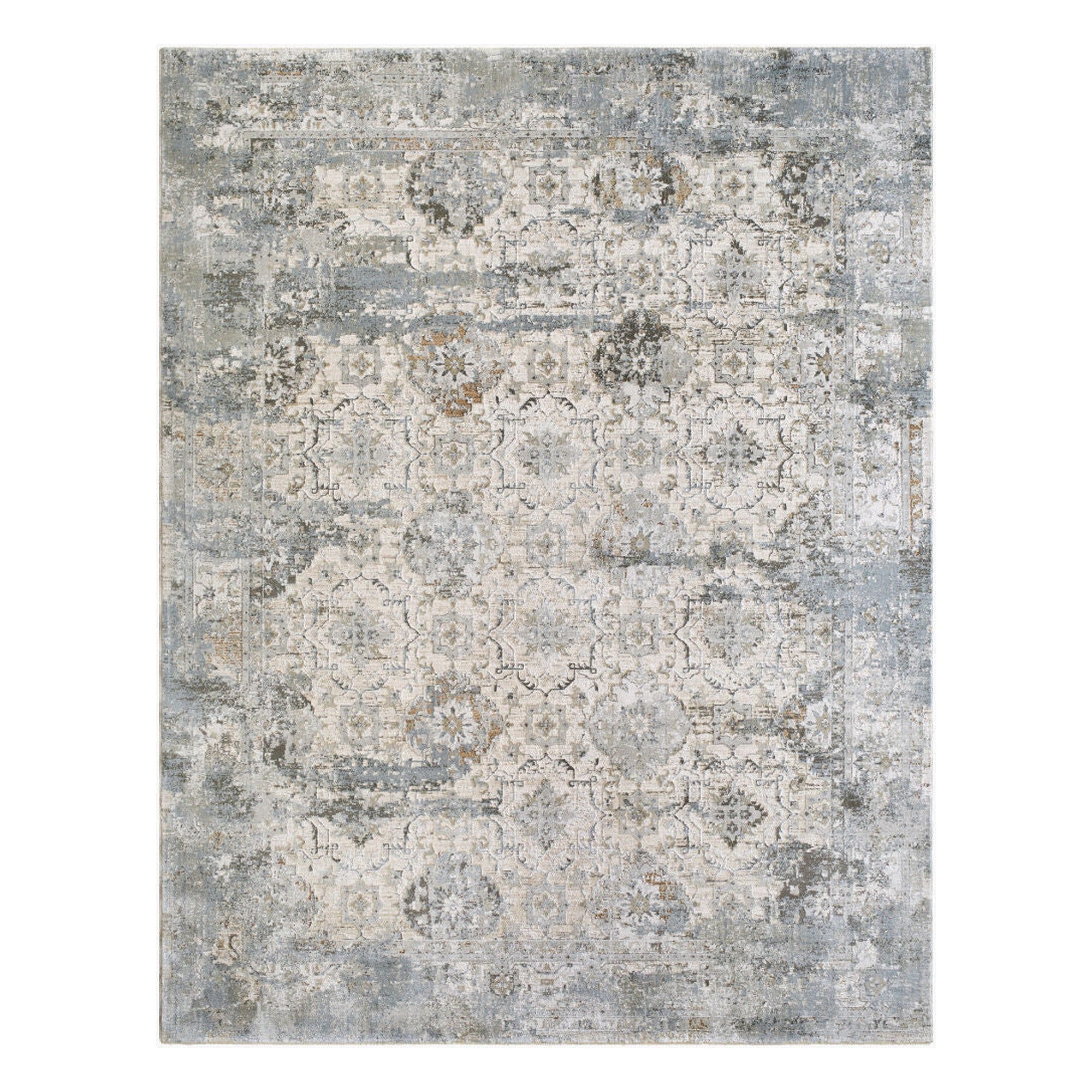 Brunswick Charcoal/Mustard Machine Woven Rug BWK-2352 - 2'7" x 10'