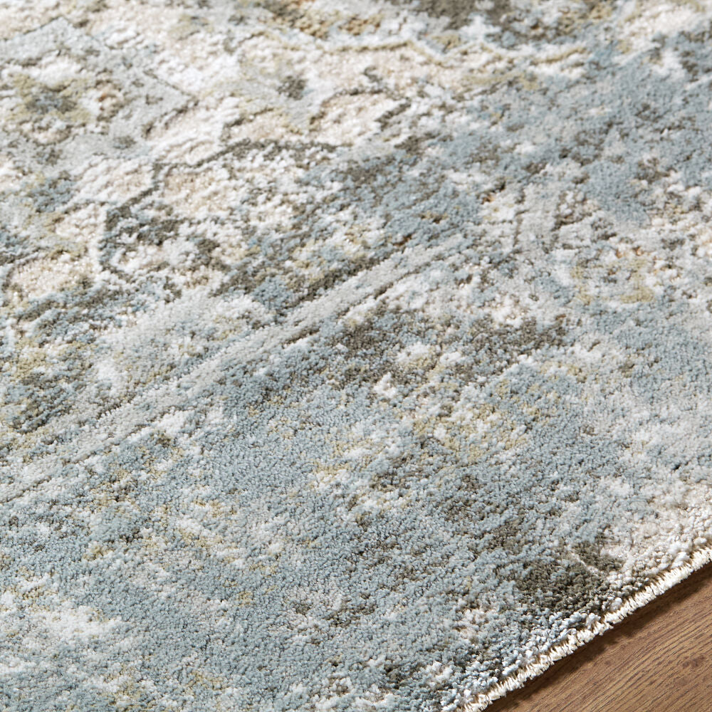 Brunswick Charcoal/Mustard Machine Woven Rug BWK-2352 - texture