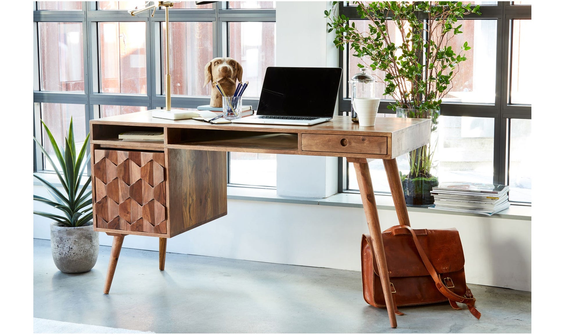 O2 Desk Natural by Moe's Home Collection - view 6