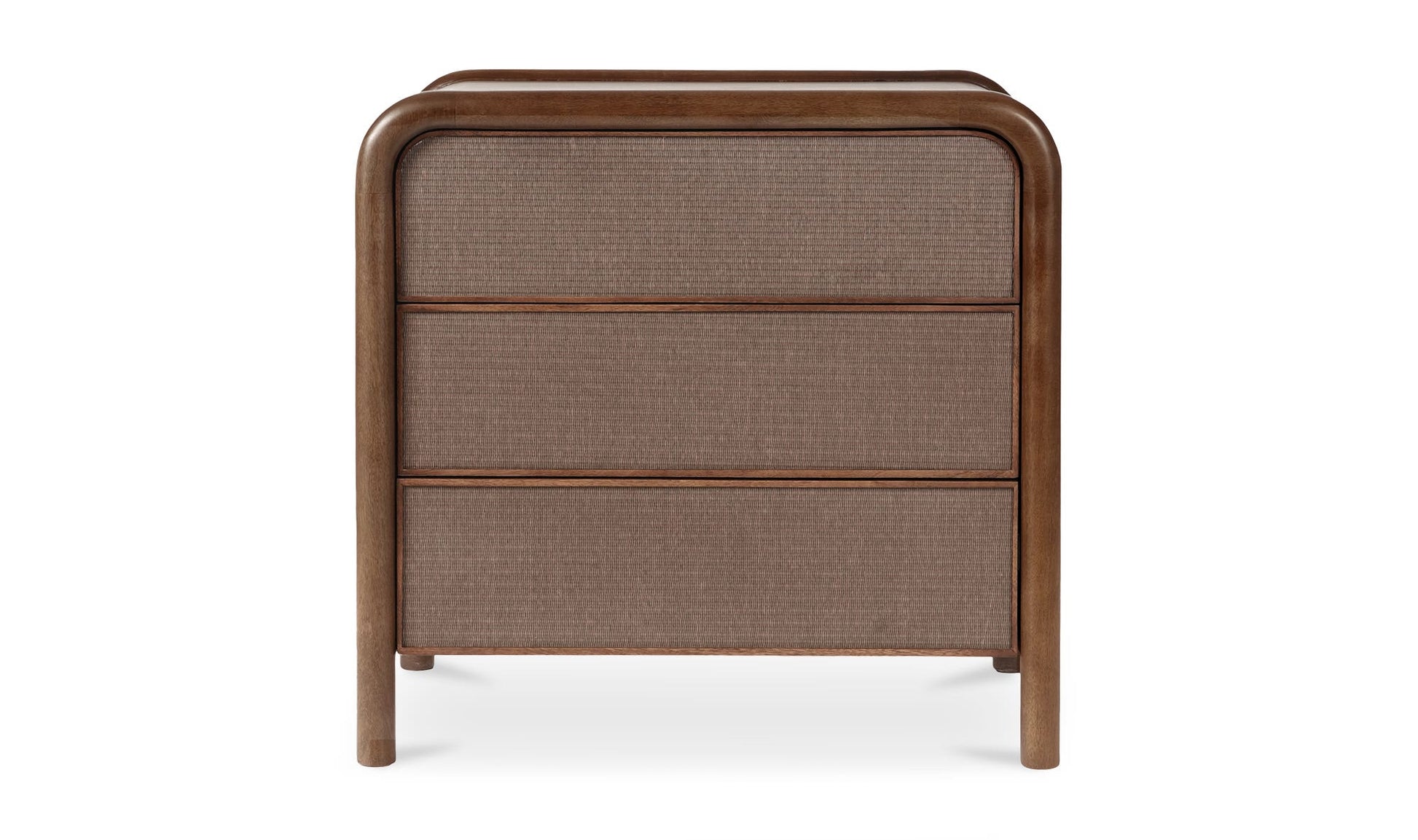 Rye 3 Drawer Nightstand Warm Brown by Moe's Home Collection - view 5
