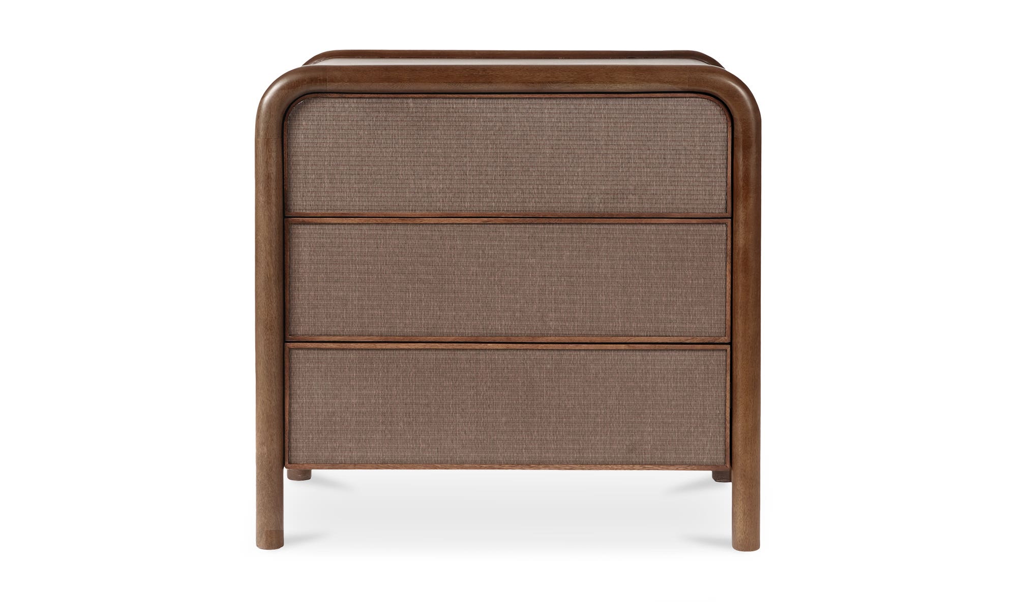 Rye 3 Drawer Nightstand Warm Brown by Moe's Home Collection - view 5