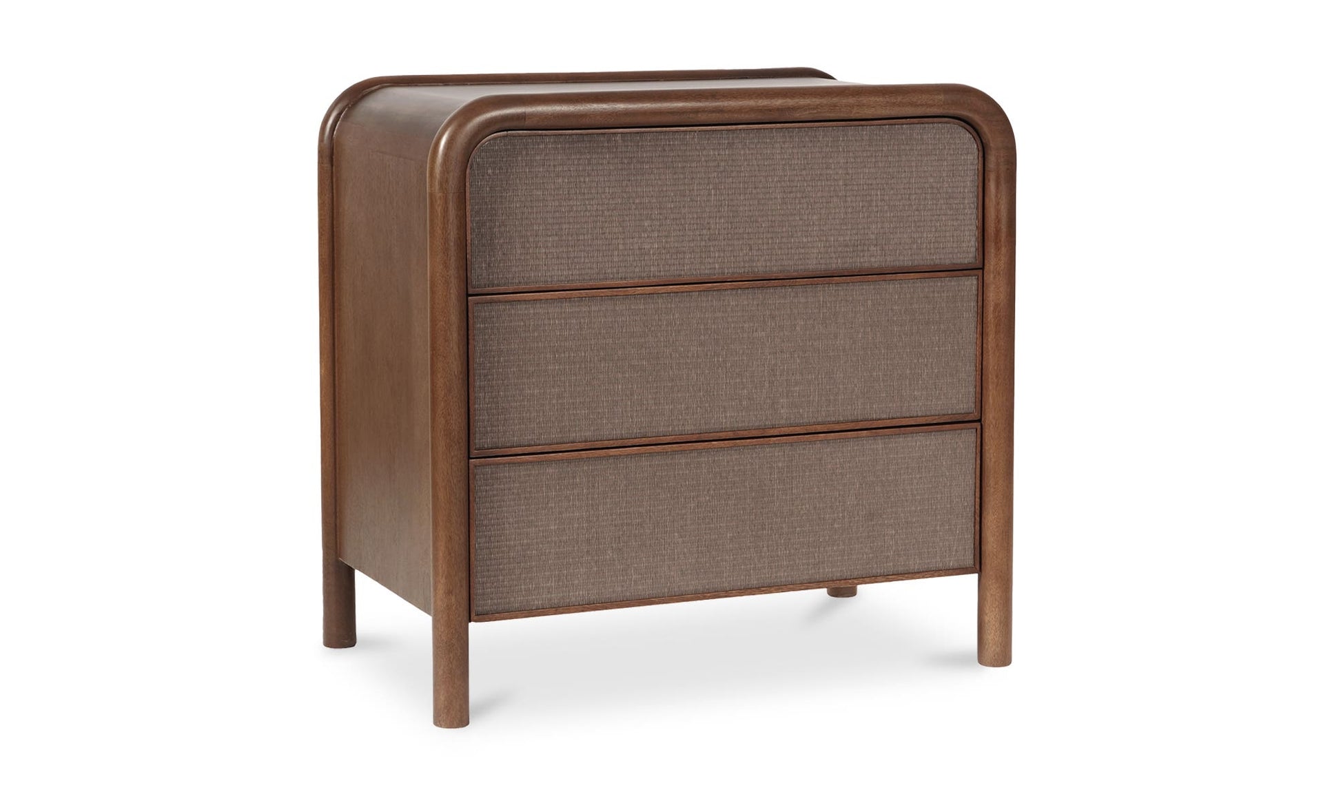 Rye 3 Drawer Nightstand Warm Brown by Moe's Home Collection - view 9