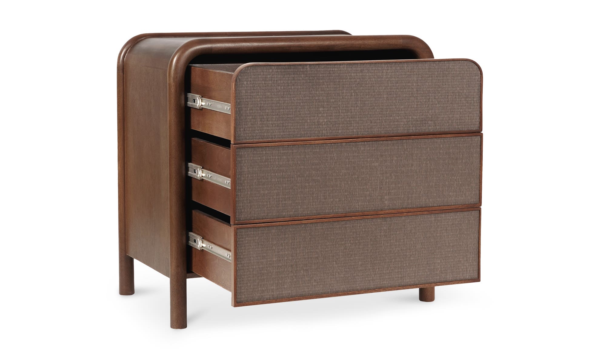 Rye 3 Drawer Nightstand Warm Brown by Moe's Home Collection - view 10