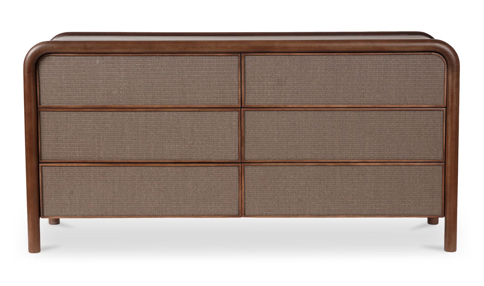 Rye 6 Drawer Dresser Warm Brown by Moe's Home Collection - view 4