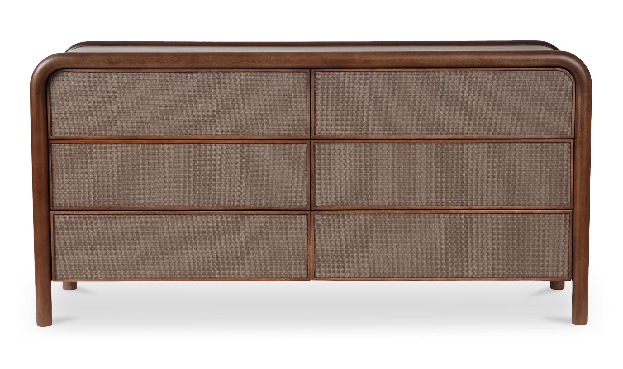 Rye 6 Drawer Dresser Warm Brown by Moe's Home Collection - view 4