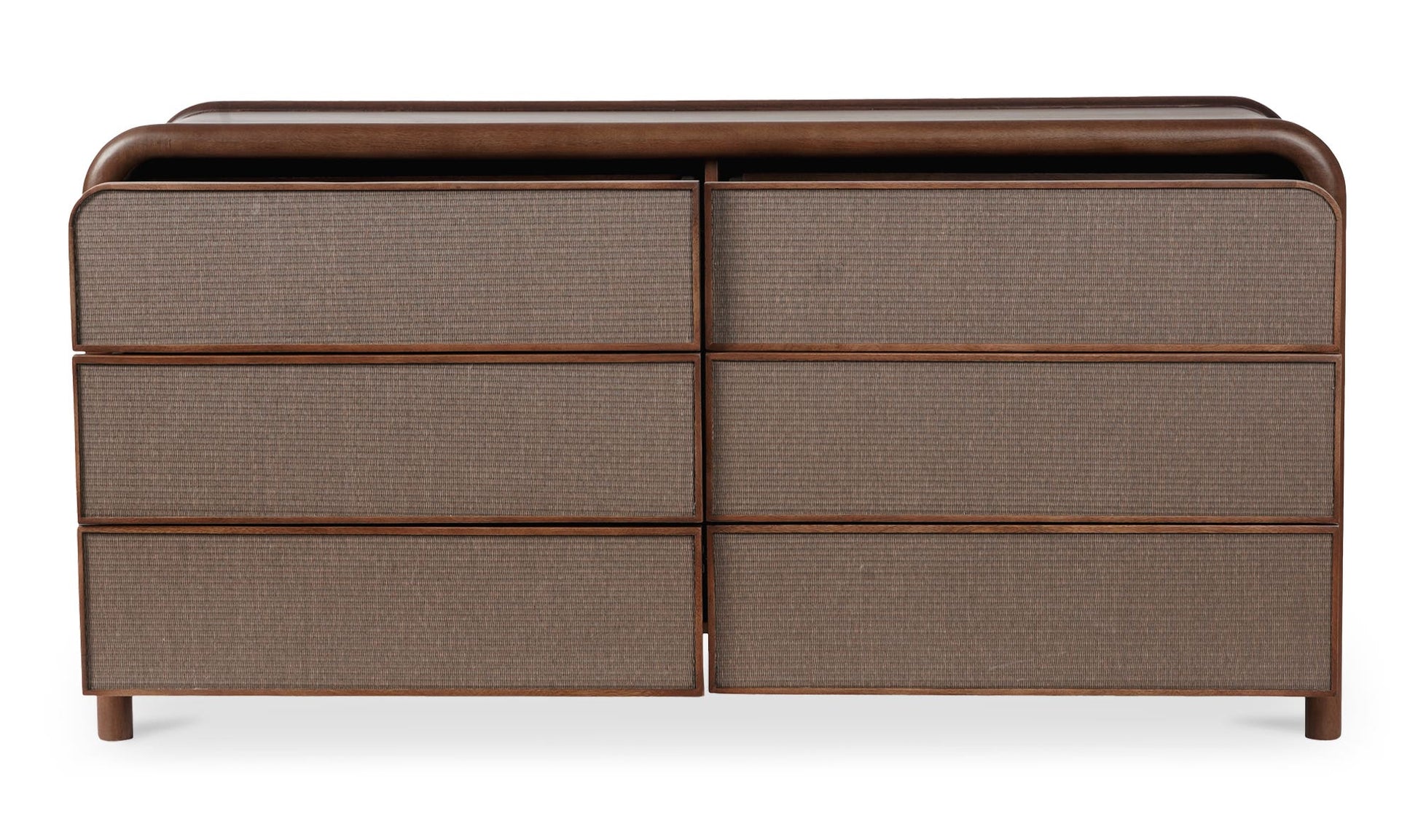 Rye 6 Drawer Dresser Warm Brown by Moe's Home Collection - view 6
