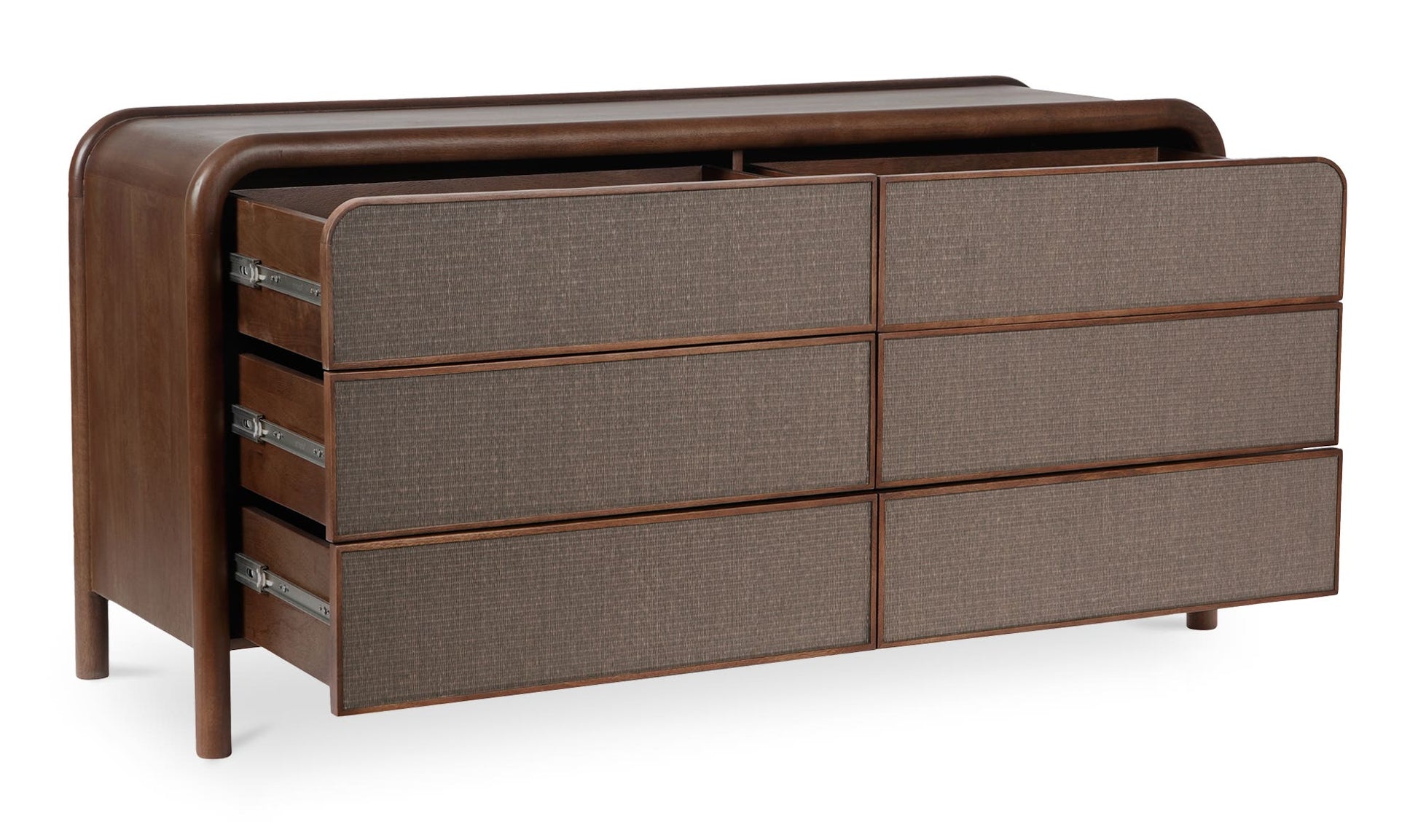 Rye 6 Drawer Dresser Warm Brown by Moe's Home Collection - view 8