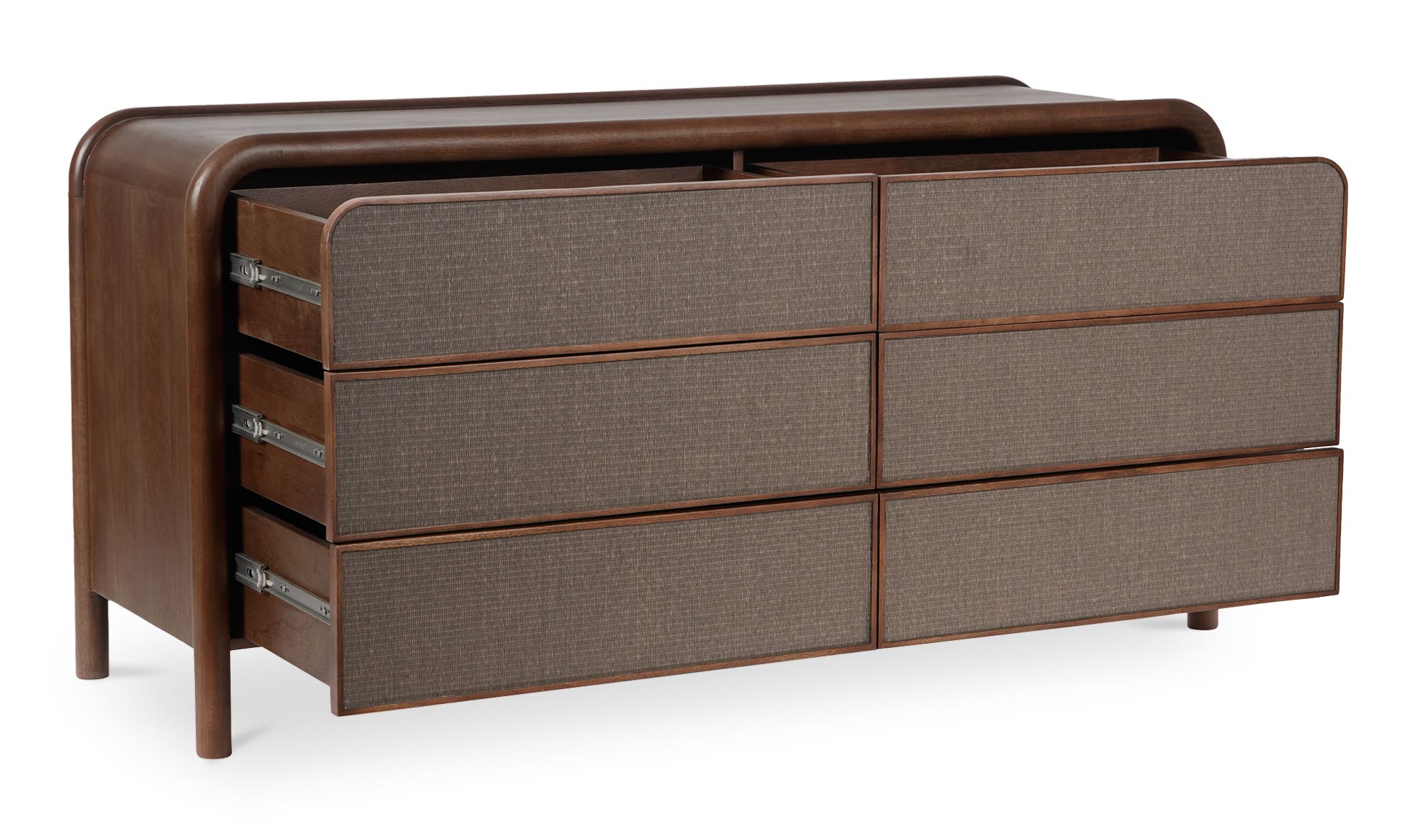 Rye 6 Drawer Dresser Warm Brown by Moe's Home Collection - view 8