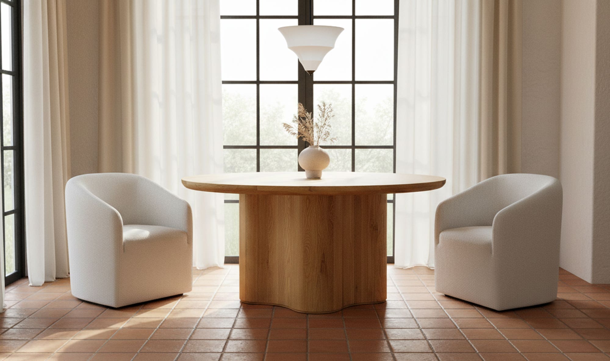 Corrina Pendant Lamp Small White by Moe's Home Collection - view 4