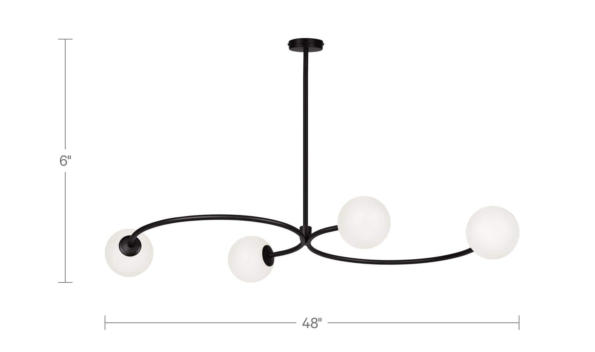 Cedric Pendant Lamp White by Moe's Home Collection - view 9