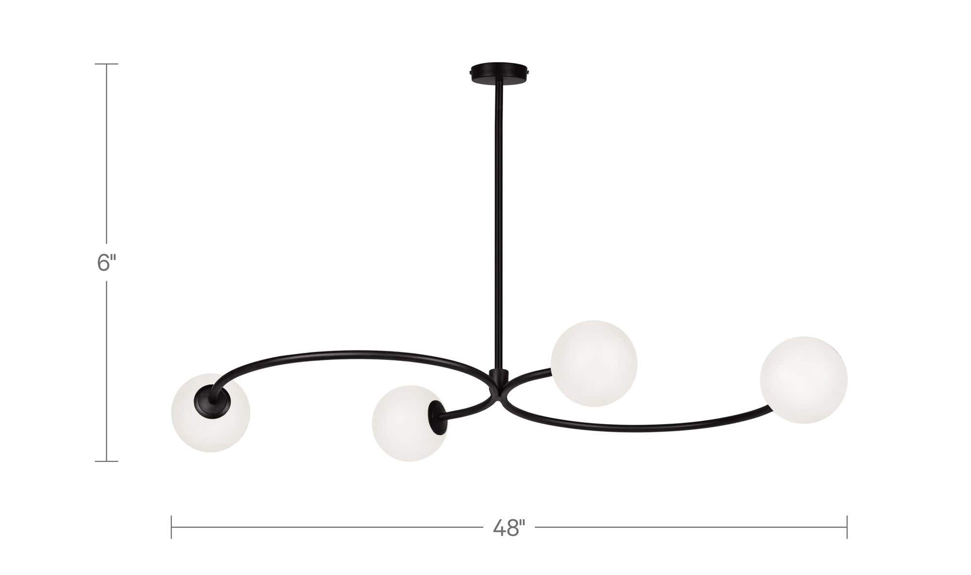 Cedric Pendant Lamp White by Moe's Home Collection - view 9
