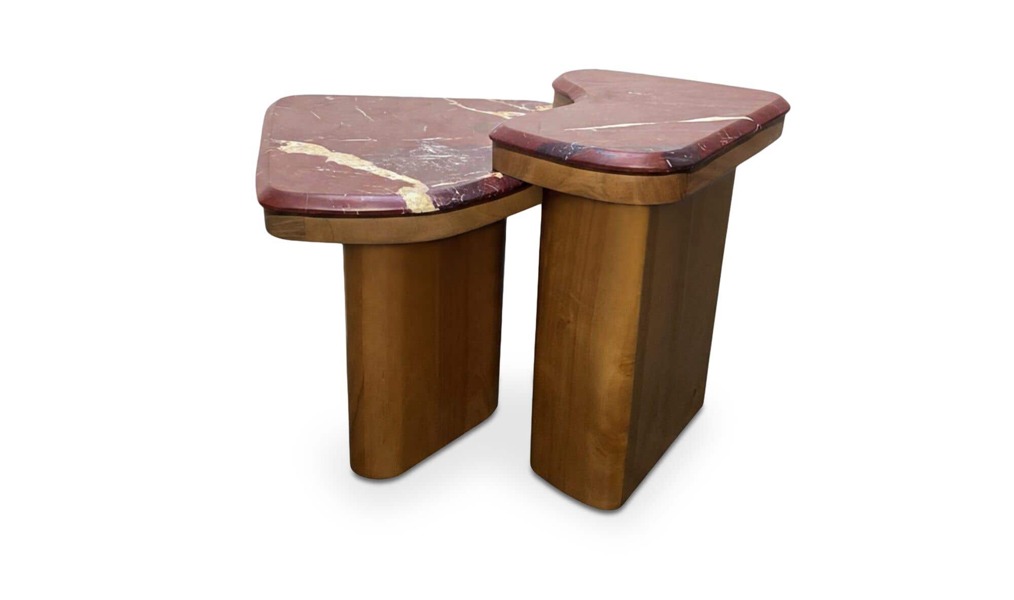 Abi Nesting Coffee Table Levante Marble by Moe's Home Collection - view 6