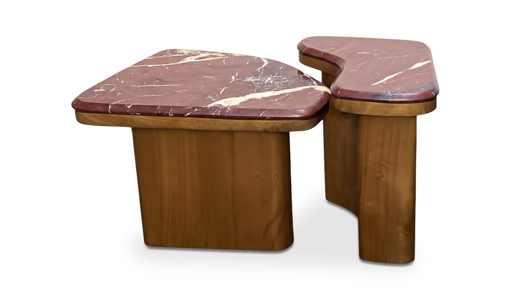 Abi Nesting Coffee Table Levante Marble by Moe's Home Collection - view 5