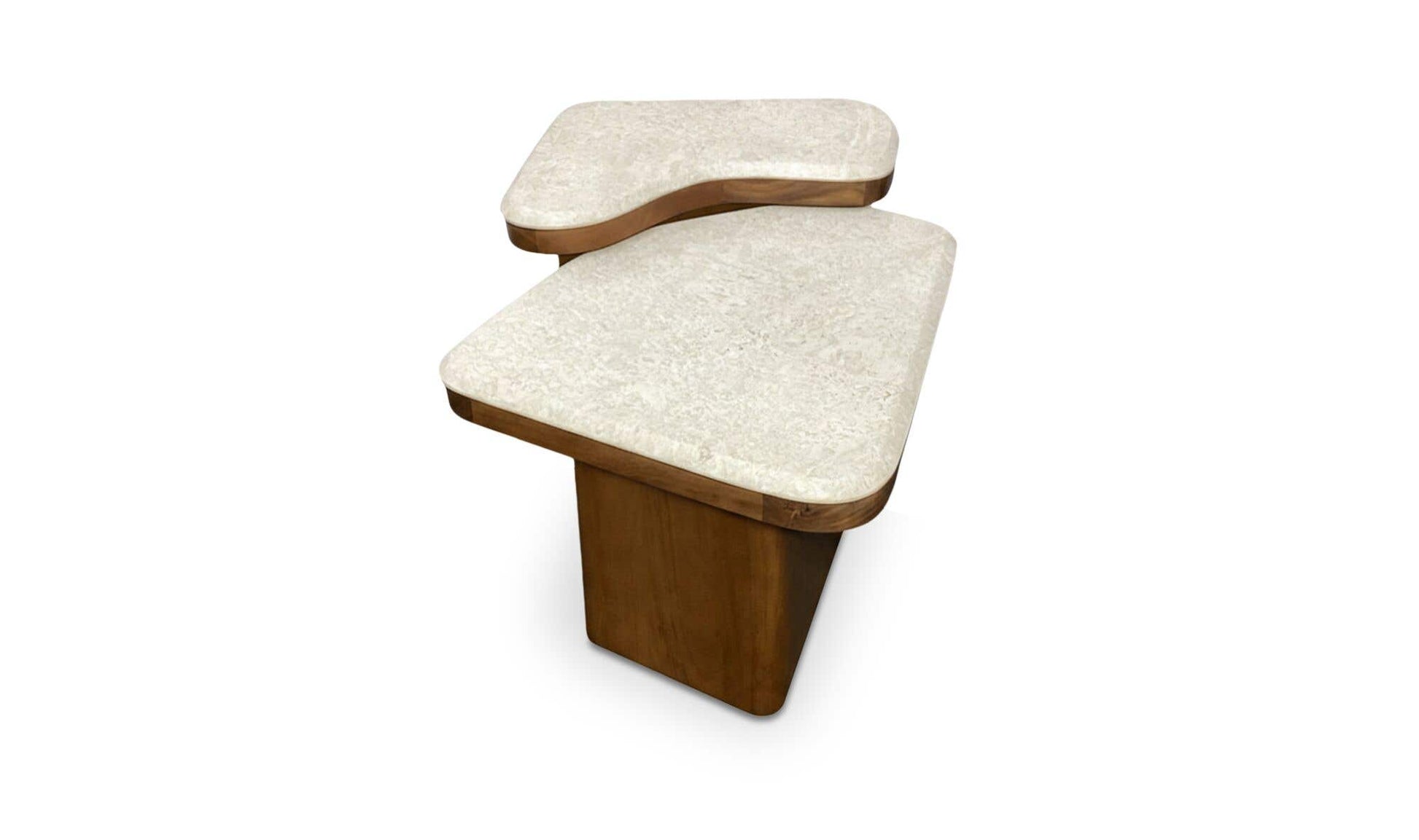 Abi Nesting Coffee Table Beige Cosmos Marble by Moe's Home Collection - view 6