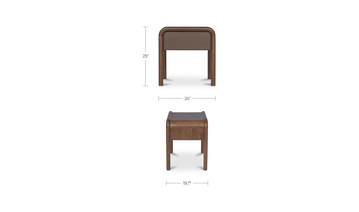 Rye Nightstand Warm Brown by Moe's Home Collection - view 12