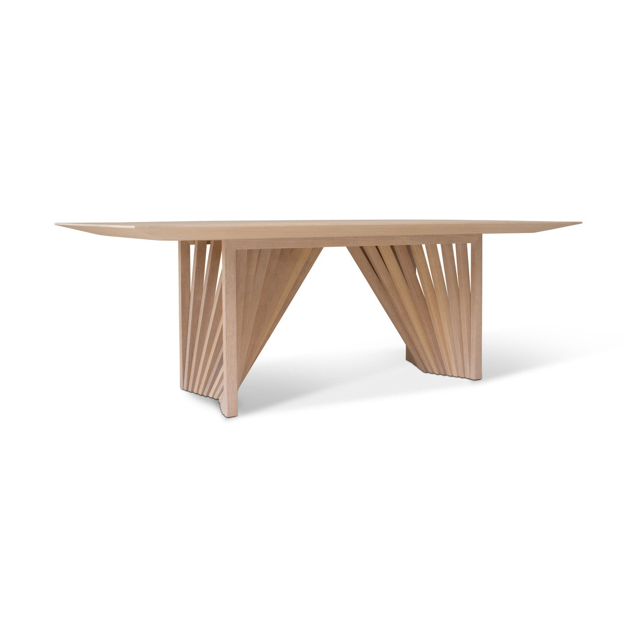 Modern Brazilian - Laguna - Wooden Top Dining Table - Nevoa Frame