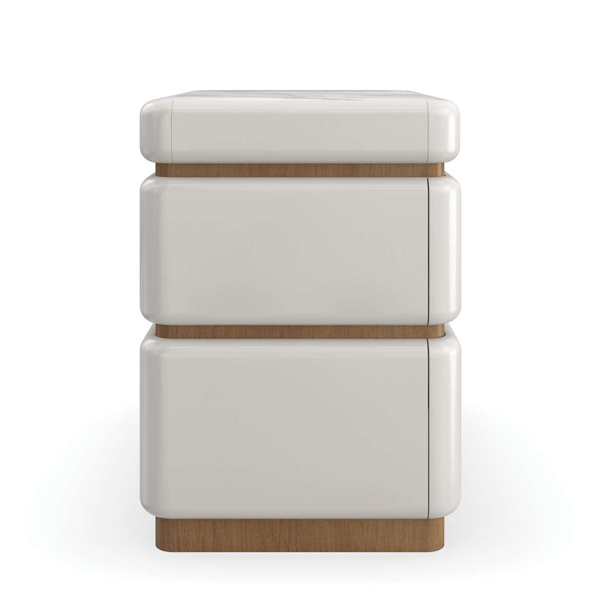 Milos Nightstand Almond Milk 28" by Caracole - view 5