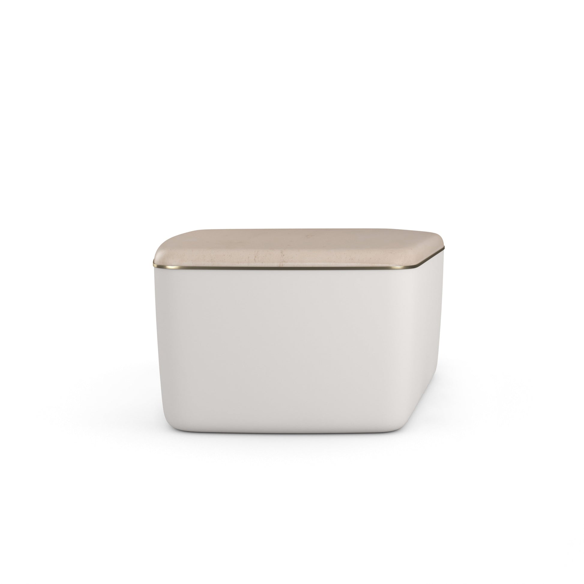 Serir Medium Cocktail Table Almost White 42" by Caracole - view 7