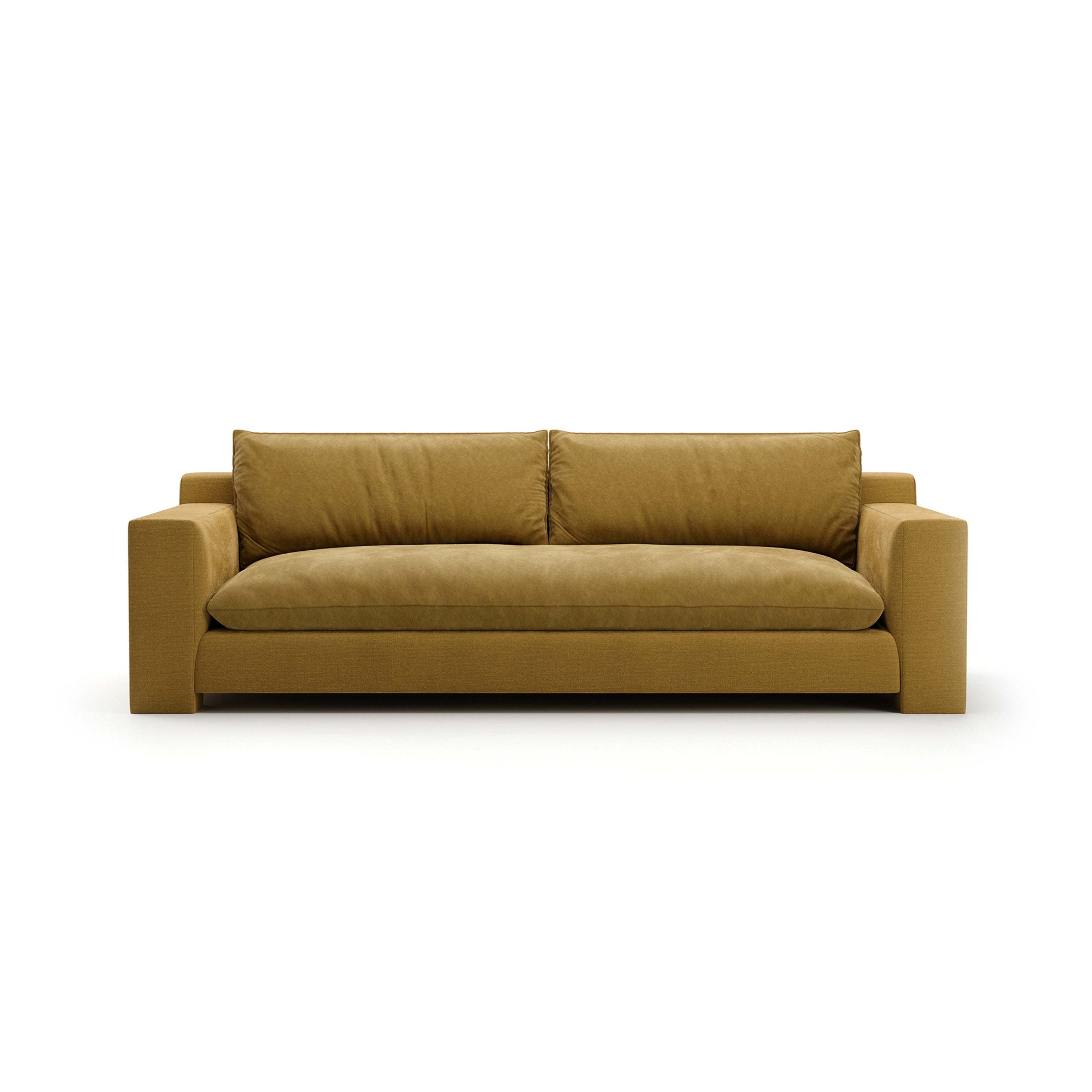 Devon Sofa Camel Knife Edge 98" by Caracole