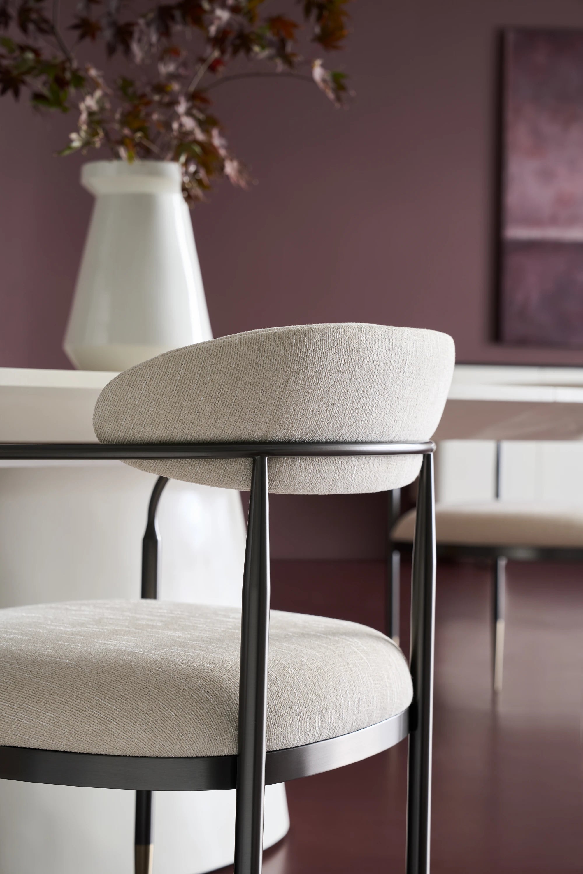 Epoch Armchair Champagne Gold 23" by Caracole - view 3