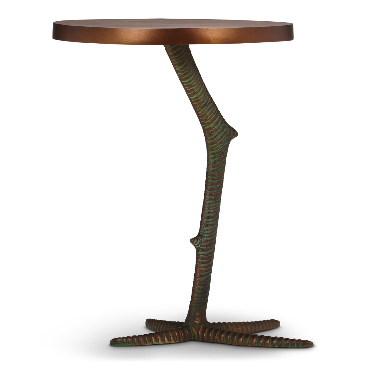 Elements Pavo End Table - Antique Brass by Urbia - product view