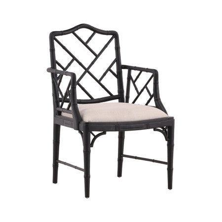 Black Sawyer Arm Chair - 23'